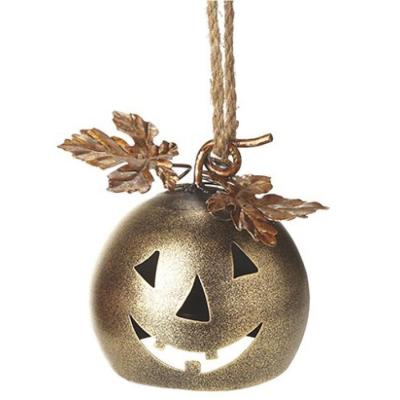 Gold Metal Pumpkin Bell